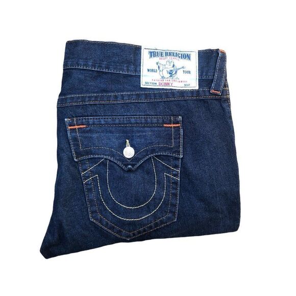 True Religion Jeans Size 44 SKINNY Blue - Picture 7 of 7